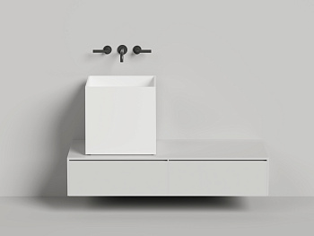 Раковина из искусственного камня S-Stone Salini ARMONIA 130523MF 50х50 накладная цвет мультиколор